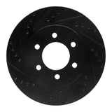 R1 Concepts 02-06 Ford Expedition Front Left Drilled & Slotted Black Brake Rotor by R1 Concepts RNC-633-54183L