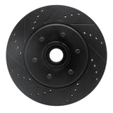 R1 Concepts 04-08 Ford F-150 RWD Front Left Drilled & Slotted Black Brake Rotor by R1 Concepts RNC-633-54184L