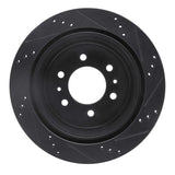 R1 Concepts 04-08 Ford F-150 4WD Front Left Drilled & Slotted Black Brake Rotor by R1 Concepts RNC-633-54186L