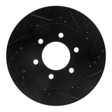 R1 Concepts 04-08 Ford F-150 4WD Front Right Drilled & Slotted Black Brake Rotor by R1 Concepts RNC-633-54186R