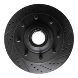 R1 Concepts 03-05 Ford F-350 Super Duty 2WD Front Right Drilled & Slotted Black Brake Rotor by R1 Concepts RNC-633-54190R