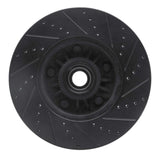 R1 Concepts 04-06 Ford E-150 Club Wagon Front Left Drilled & Slotted Black Brake Rotor by R1 Concepts RNC-633-54191L