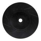 R1 Concepts 04-06 Ford E-150 Front Right Drilled & Slotted Black Brake Rotor by R1 Concepts RNC-633-54191R