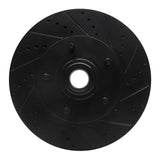 R1 Concepts 04-06 Ford E-150 Front Right Drilled & Slotted Black Brake Rotor by R1 Concepts RNC-633-54191R