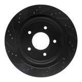 R1 Concepts 04-06 Ford E-150 Club Wagon Rear Right Drilled & Slotted Black Brake Rotor by R1 Concepts RNC-633-54192R