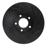 R1 Concepts 05-12 Ford Escape Front Left Drilled & Slotted Black Brake Rotor by R1 Concepts RNC-633-54193L