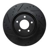 R1 Concepts 05-12 Ford Escape Front Right Drilled & Slotted Black Brake Rotor by R1 Concepts RNC-633-54193R