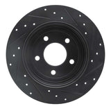 R1 Concepts 05-08 Ford Escape Rear Left Drilled & Slotted Black Brake Rotor by R1 Concepts RNC-633-54194L
