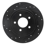 R1 Concepts 05-08 Ford Escape Rear Left Drilled & Slotted Black Brake Rotor by R1 Concepts RNC-633-54194L