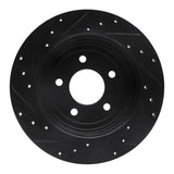 R1 Concepts 05-08 Ford Escape Rear Right Drilled & Slotted Black Brake Rotor by R1 Concepts RNC-633-54194R