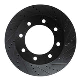 R1 Concepts 05-12 Ford F-450 Super Duty Front Right Drilled & Slotted Black Brake Rotor by R1 Concepts RNC-633-54196R