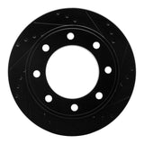 R1 Concepts 05-12 Ford F-350 Super Duty 4WD Rear Right Drilled & Slotted Black Brake Rotor by R1 Concepts RNC-633-54199R