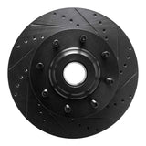 R1 Concepts 05-07 Ford F-350 Super Duty 2WD Front Right Drilled & Slotted Black Brake Rotor by R1 Concepts RNC-633-54201R