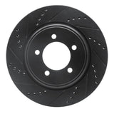 R1 Concepts 06-10 Ford Explorer Front Left Drilled & Slotted Black Brake Rotor by R1 Concepts RNC-633-54203L