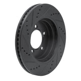 R1 Concepts 06-10 Ford Explorer Sport Trac Front Right Drilled & Slotted Black Brake Rotor by R1 Concepts RNC-633-54203R