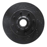R1 Concepts 08-25 Ford E-350 Super Duty Front Left Drilled & Slotted Black Brake Rotor by R1 Concepts RNC-633-54209L