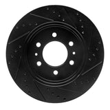 R1 Concepts 09-09 Ford F-150 4WD Front Left Drilled & Slotted Black Brake Rotor by R1 Concepts RNC-633-54215L