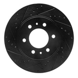 R1 Concepts 09-09 Ford F-150 4WD Front Left Drilled & Slotted Black Brake Rotor by R1 Concepts RNC-633-54215L