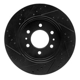 R1 Concepts 09-09 Ford F-150 RWD Front Right Drilled & Slotted Black Brake Rotor by R1 Concepts RNC-633-54215R