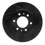 R1 Concepts 09-09 Ford F-150 RWD Front Right Drilled & Slotted Black Brake Rotor by R1 Concepts RNC-633-54215R