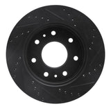R1 Concepts 09-09 Ford F-150 RWD Front Left Drilled & Slotted Black Brake Rotor by R1 Concepts RNC-633-54216L