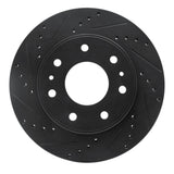R1 Concepts 09-09 Ford F-150 RWD Front Left Drilled & Slotted Black Brake Rotor by R1 Concepts RNC-633-54216L
