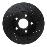 R1 Concepts 10-13 Ford Transit Connect Front Right Drilled & Slotted Black Brake Rotor by R1 Concepts RNC-633-54217R
