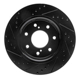 R1 Concepts 10-14 Ford F-150 RWD Front Right Drilled & Slotted Black Brake Rotor by R1 Concepts RNC-633-54219R
