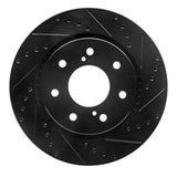 R1 Concepts 10-14 Ford F-150 RWD Front Right Drilled & Slotted Black Brake Rotor by R1 Concepts RNC-633-54219R