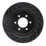 R1 Concepts 12-20 Ford F-150 4WD Rear Right Drilled & Slotted Black Brake Rotor by R1 Concepts RNC-633-54220R