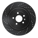 R1 Concepts 13-19 Ford Police Interceptor Sedan Rear Left Drilled & Slotted Black Brake Rotor by R1 Concepts RNC-633-54222L