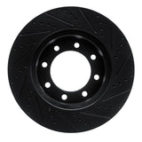 R1 Concepts 12-25 Ford F-350 Super Duty 4WD Front Left Drilled & Slotted Black Brake Rotor by R1 Concepts RNC-633-54223L