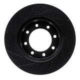 R1 Concepts 12-25 Ford F-250 4WD (Super Duty) Front Right Drilled & Slotted Black Brake Rotor by R1 Concepts RNC-633-54223R