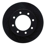 R1 Concepts 12-25 Ford F-250 4WD (Super Duty) Front Right Drilled & Slotted Black Brake Rotor by R1 Concepts RNC-633-54223R