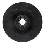 R1 Concepts 11-25 Ford F-250 2WD (Super Duty) Front Left Drilled & Slotted Black Brake Rotor by R1 Concepts RNC-633-54224L