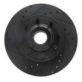 R1 Concepts 11-25 Ford F-250 2WD (Super Duty) Front Left Drilled & Slotted Black Brake Rotor by R1 Concepts RNC-633-54224L