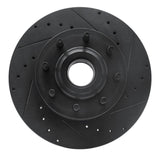 R1 Concepts 11-25 Ford F-350 Super Duty 2WD Front Right Drilled & Slotted Black Brake Rotor by R1 Concepts RNC-633-54224R