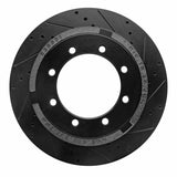 R1 Concepts 11-22 Ford F-350 Super Duty 2WD Rear Right Drilled & Slotted Black Brake Rotor by R1 Concepts RNC-633-54225R