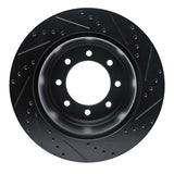 R1 Concepts 11-22 Ford F-250 4WD (Super Duty) Rear Left Drilled & Slotted Black Brake Rotor by R1 Concepts RNC-633-54227L