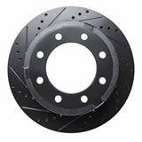 R1 Concepts 11-22 Ford F-250 4WD (Super Duty) Rear Left Drilled & Slotted Black Brake Rotor by R1 Concepts RNC-633-54227L