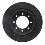 R1 Concepts 11-22 Ford F-350 Super Duty 4WD Rear Right Drilled & Slotted Black Brake Rotor by R1 Concepts RNC-633-54227R