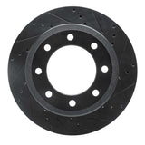 R1 Concepts 11-22 Ford F-350 Super Duty 4WD Rear Right Drilled & Slotted Black Brake Rotor by R1 Concepts RNC-633-54227R