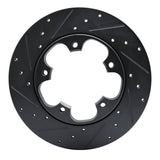 R1 Concepts 15-25 Ford Transit-250 Rear Left Drilled & Slotted Black Brake Rotor by R1 Concepts RNC-633-54228L