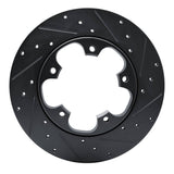 R1 Concepts 15-25 Ford Transit-150 Rear Right Drilled & Slotted Black Brake Rotor by R1 Concepts RNC-633-54228R