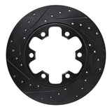 R1 Concepts 15-25 Ford Transit-350/SRW Rear Left Drilled & Slotted Black Brake Rotor by R1 Concepts RNC-633-54229L