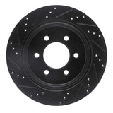 R1 Concepts 15-17 Ford F-150 RWD Rear Right Drilled & Slotted Black Brake Rotor by R1 Concepts RNC-633-54231R