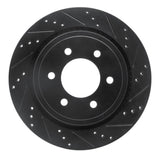 R1 Concepts 15-17 Ford F-150 RWD Rear Right Drilled & Slotted Black Brake Rotor by R1 Concepts RNC-633-54231R