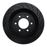R1 Concepts 18-21 Ford F-150 4WD Rear Left Drilled & Slotted Black Brake Rotor by R1 Concepts RNC-633-54267L