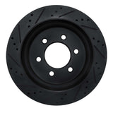 R1 Concepts 18-21 Ford F-150 RWD Rear Right Drilled & Slotted Black Brake Rotor by R1 Concepts RNC-633-54267R