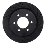 R1 Concepts 18-21 Ford F-150 RWD Rear Right Drilled & Slotted Black Brake Rotor by R1 Concepts RNC-633-54267R